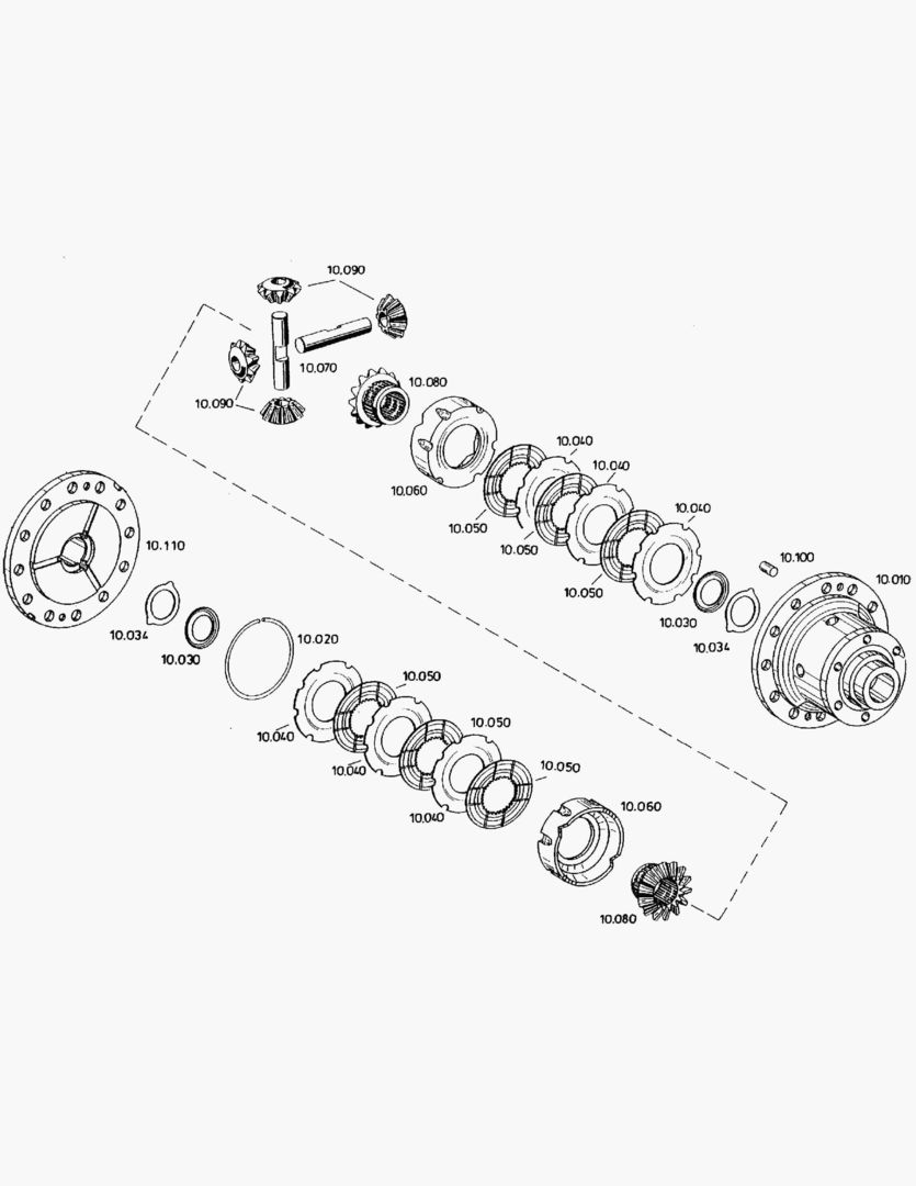 Спецтехника G090-20 LIMIT. SLIP DIFF. [710002~710534]