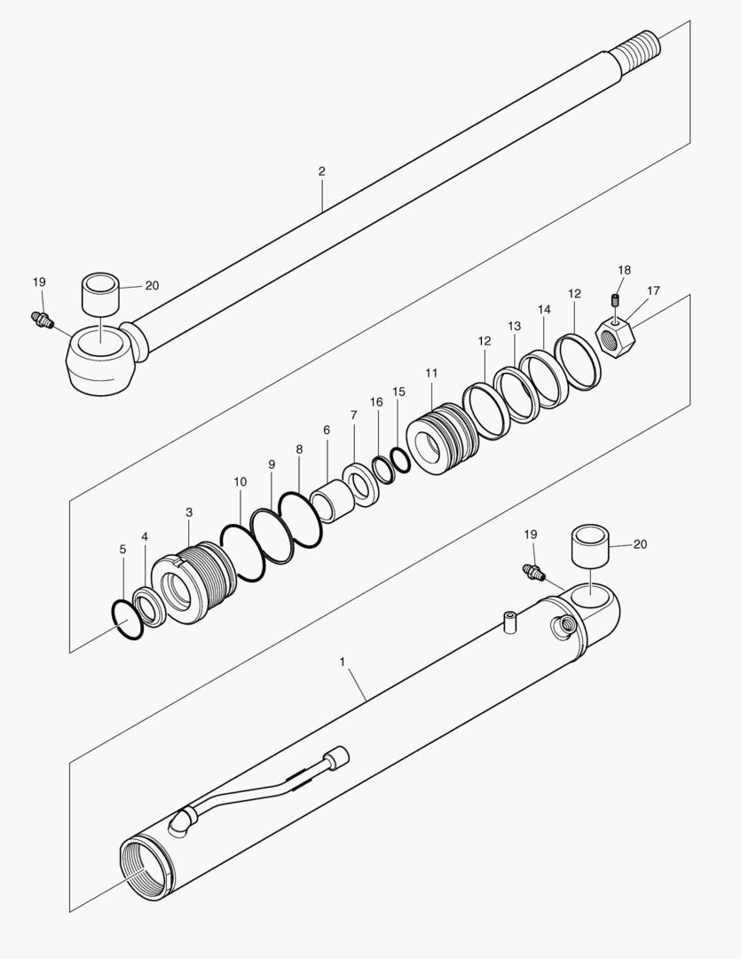 ЦИЛИНДР ПОВОРОТА СТРЕЛЫ