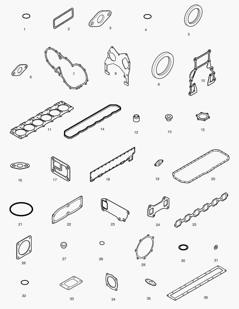 КОМПЛЕКТ ПРОКЛАДОК ДЛЯ КАПИТАЛЬНОГО РЕМОНТА-ВСЕ