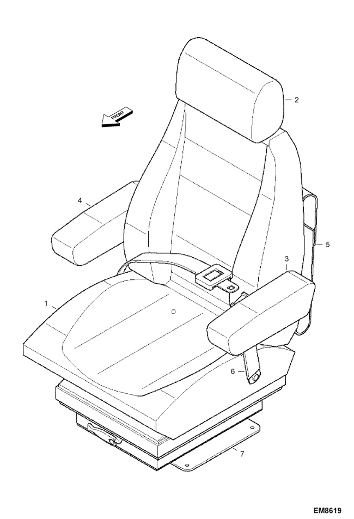 КАБИНА ВОДИТЕЛЯ (СИДЕНИЕ)