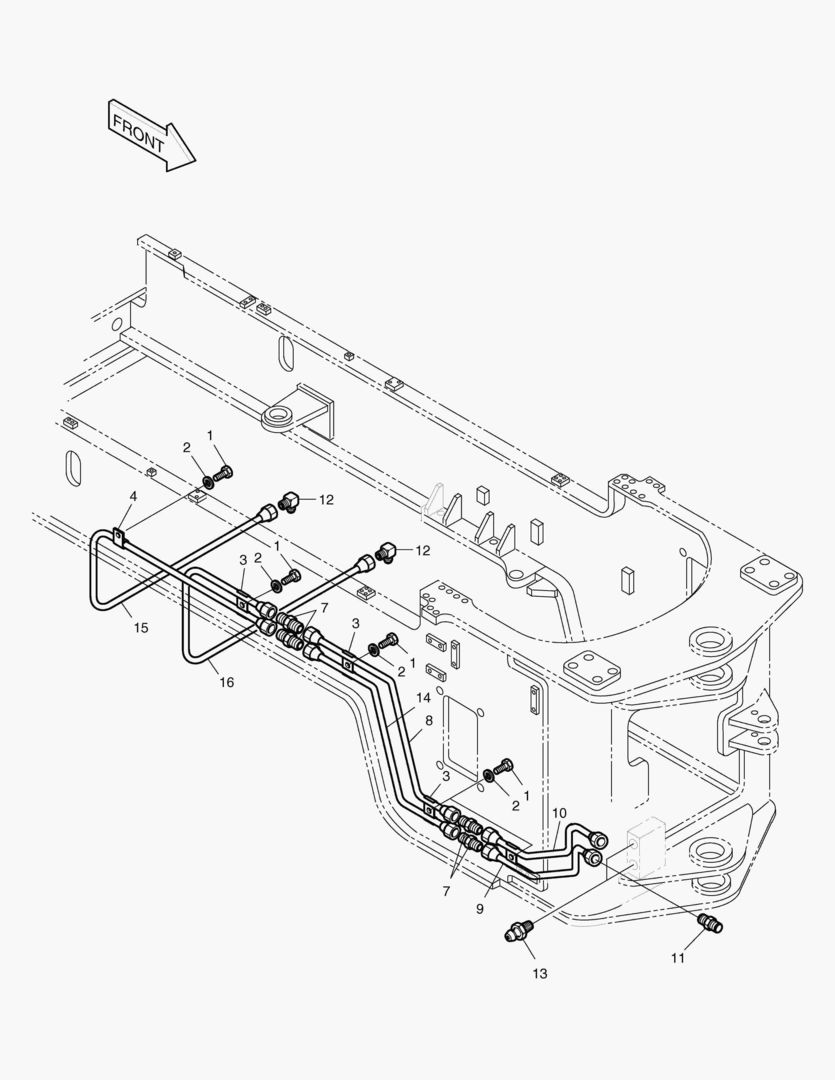 ТРУБОПРОВОД СМАЗОЧНОЙ СИСТЕМЫ
