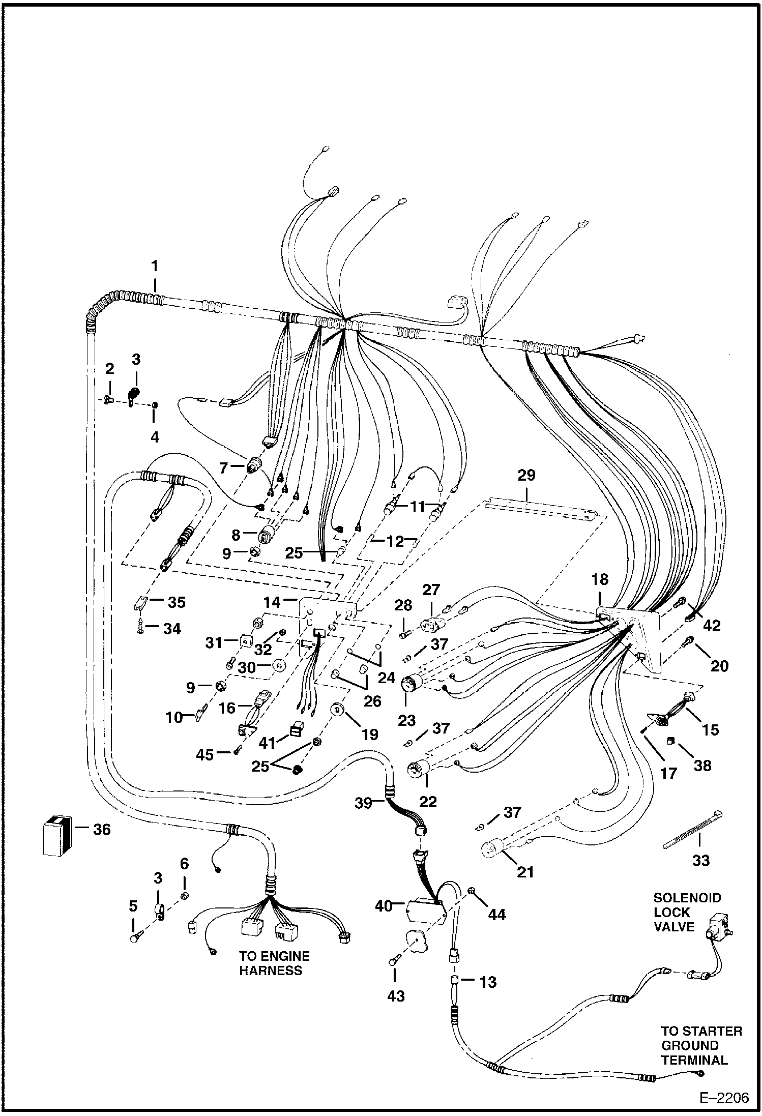 ЭЛЕКТРОСХЕМА КАБИНЫ (БЕЗ BOSS (ОПЦИЯ))