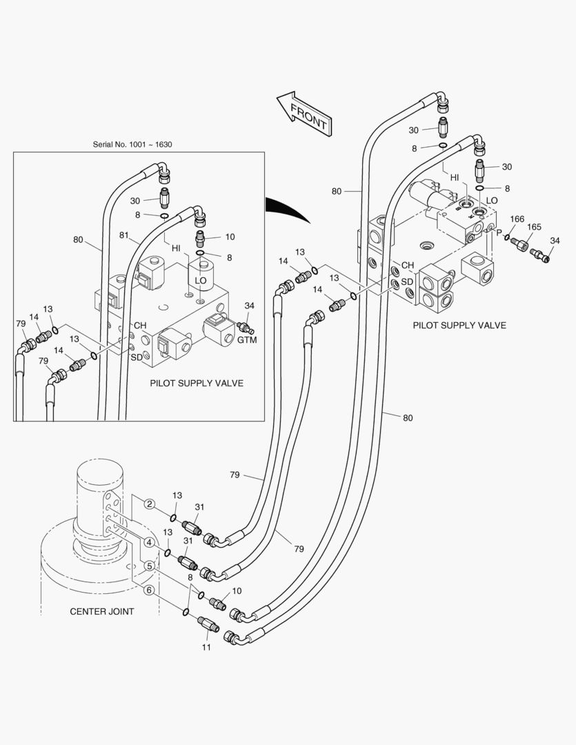 ТРУБОПРОВОД СЕРВОУПРАВЛЕНИЯ(10)