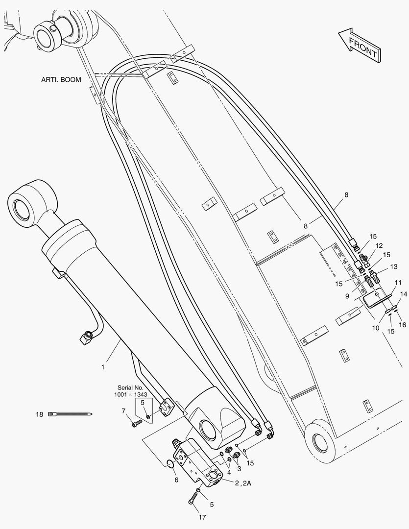 ТРУБОПРОВОД ШАРНИРНОЙ СТРЕЛЫ - ШАРНИРНЫЙ ЗАПОР