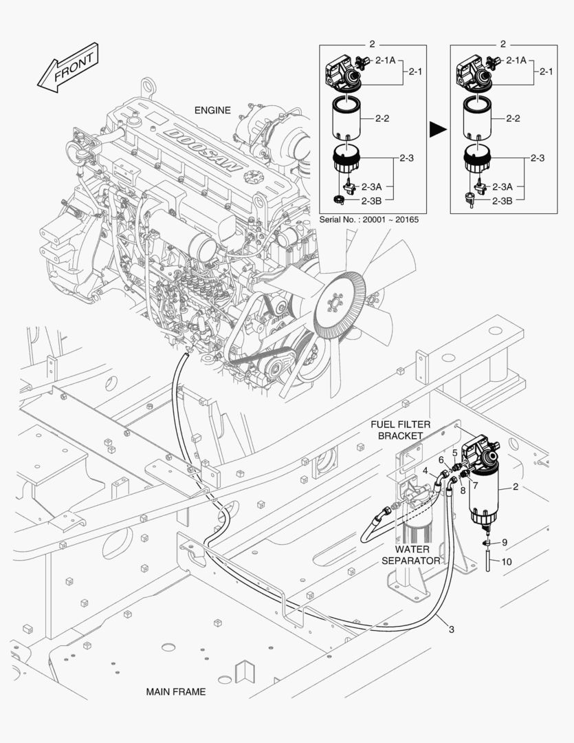Схема 6160 FUEL FILTER - WITH BOWL & HEAD HEATER