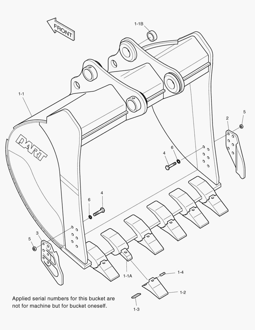5570 BUCKET-3.2гЋҐ(88`)-VERTICAL PIN