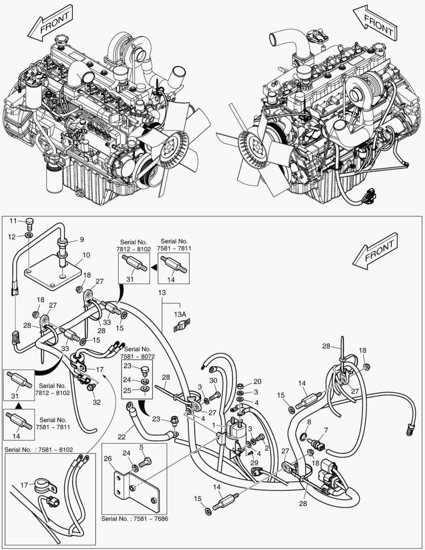 1841 ELECTRIC PARTS - ENGINE [7581~]