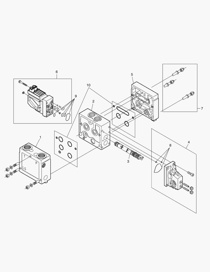 Схема КЛАПАН РУЛЕВОГО УПРАВЛЕНИЯ - ЭЛЕКТРИКА