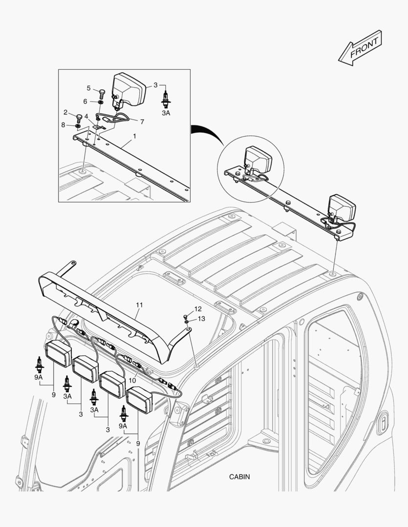 РАБОЧАЯ ФАРА(6-ЛАМП)