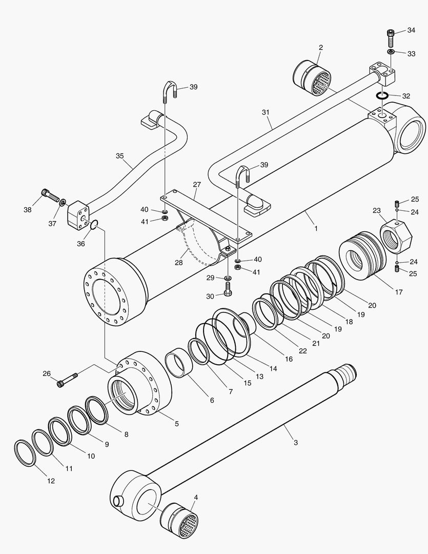 4421 BUCKET CYLINDER - ARM 2.9m [10226~]