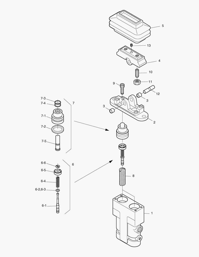 4210 PEDAL VALVE-ROTATION & TILTING