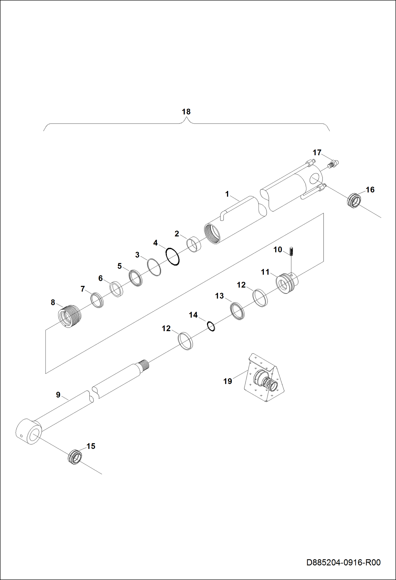 ЦИЛИНДР СТАБИЛИЗАТОРА