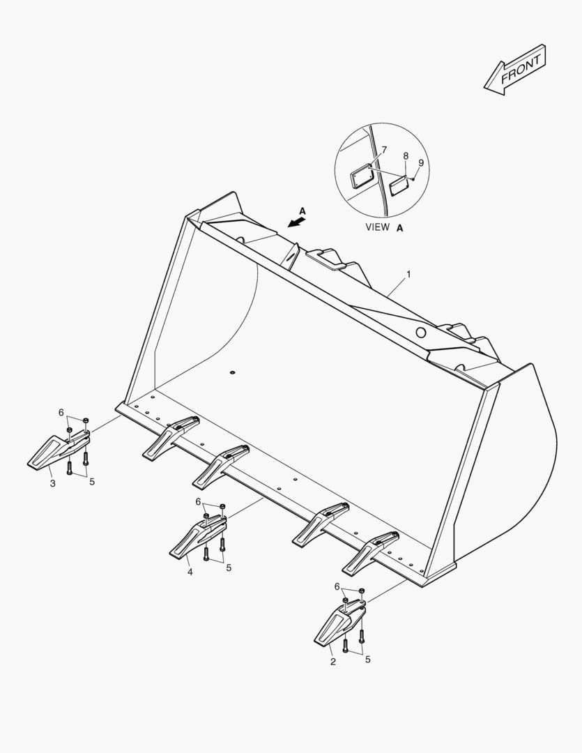 5110 BUCKET - 2.4гЋҐ (TOOTH)