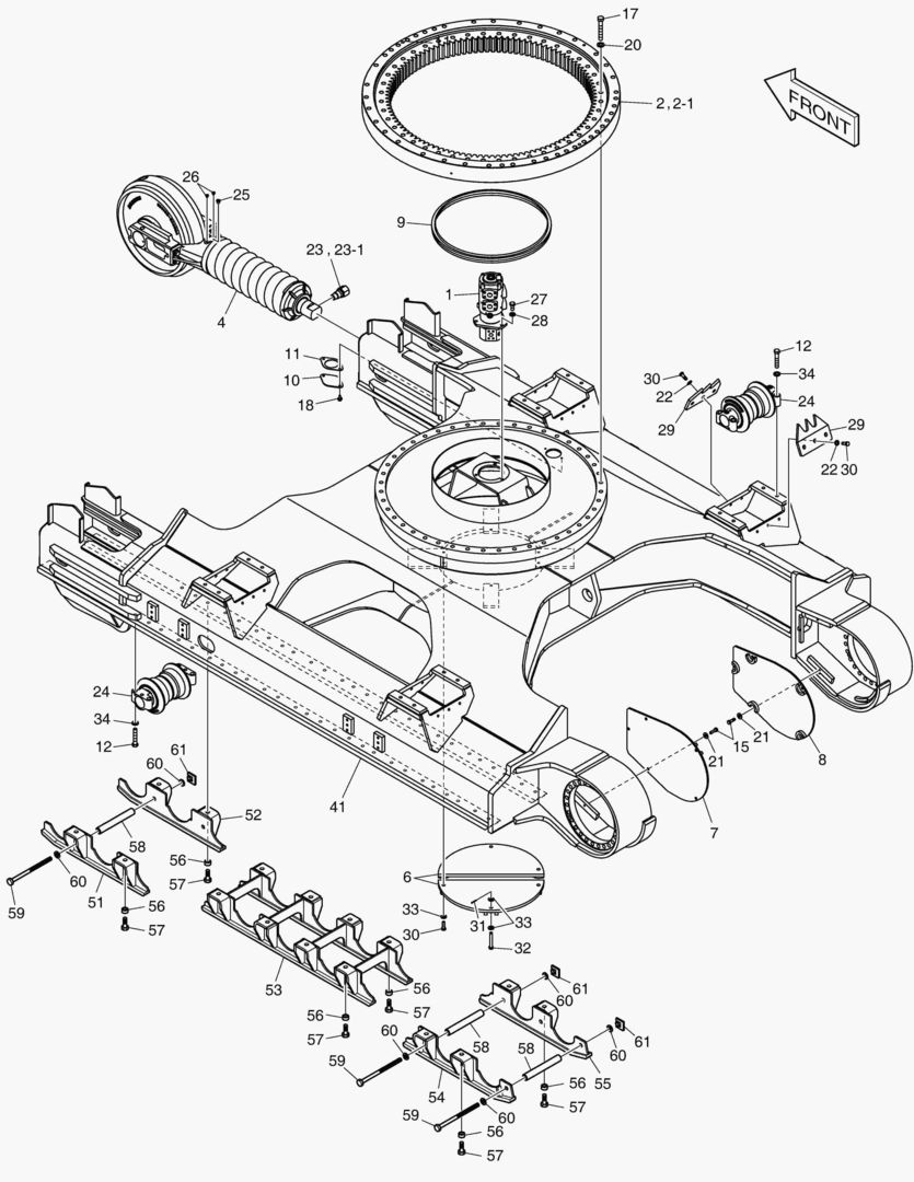 Схема РАМА ГУСЕНИЦЫ