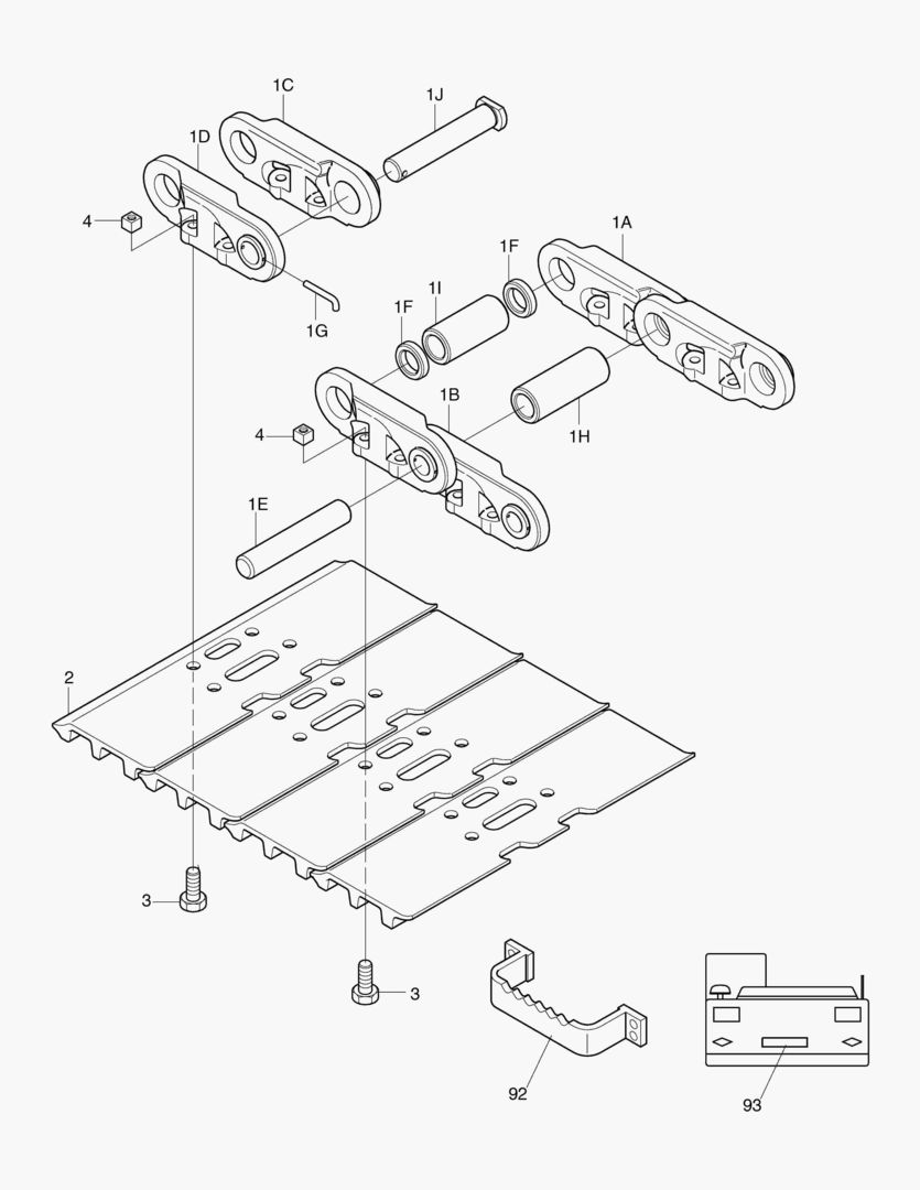 БАШМАК ГУСЕНИЦЫ-700G