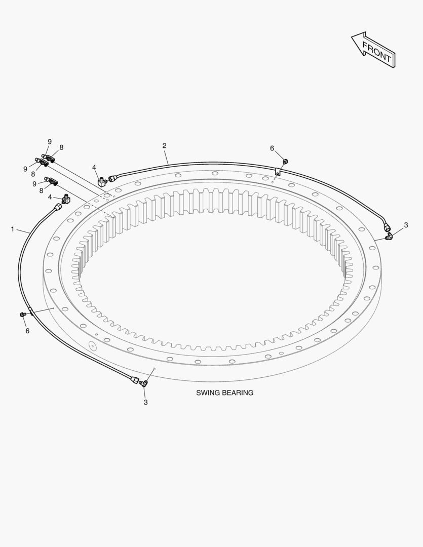 Схема ТРУБОПРОВОД СМАЗОЧНОЙ СИСТЕМЫ