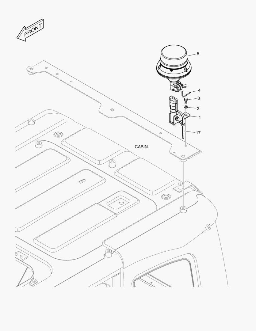 7710 ROTATING BEACON WITH 6 LAMP - ROPS