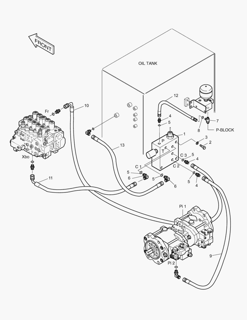 ТРУБОПРОВОД СЕРВОУПРАВЛЕНИЯ-ГИДРОМОЛОТ