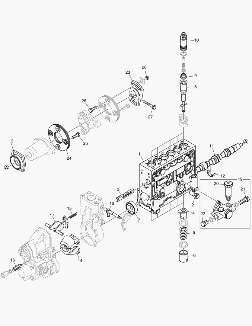 020A FUEL INJECTION PUMP INNER PARTS