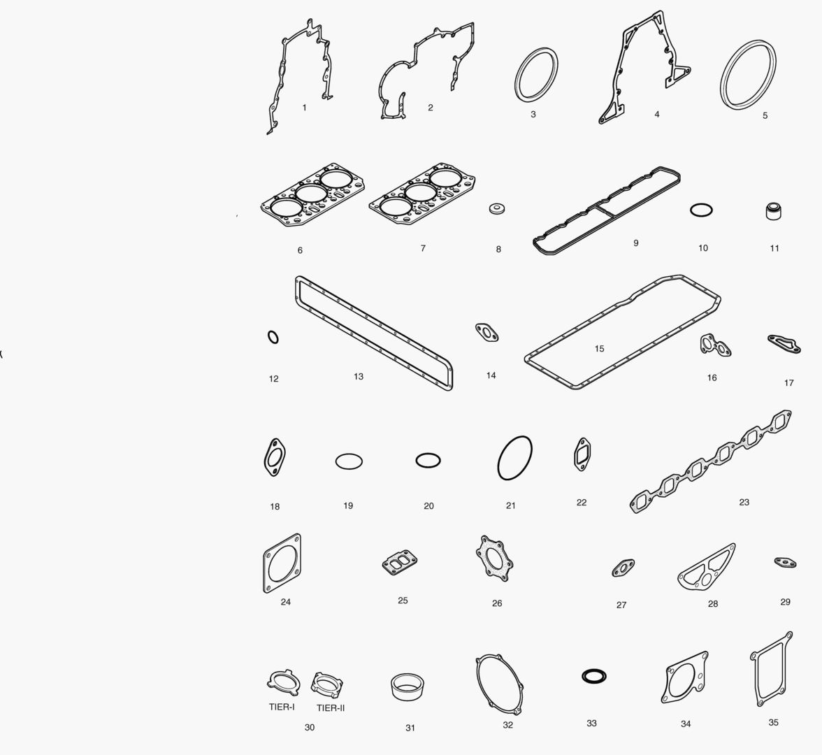 КОМПЛЕКТ ПРОКЛАДОК ДЛЯ КАПИТАЛЬНОГО РЕМОНТА-ВСЕ