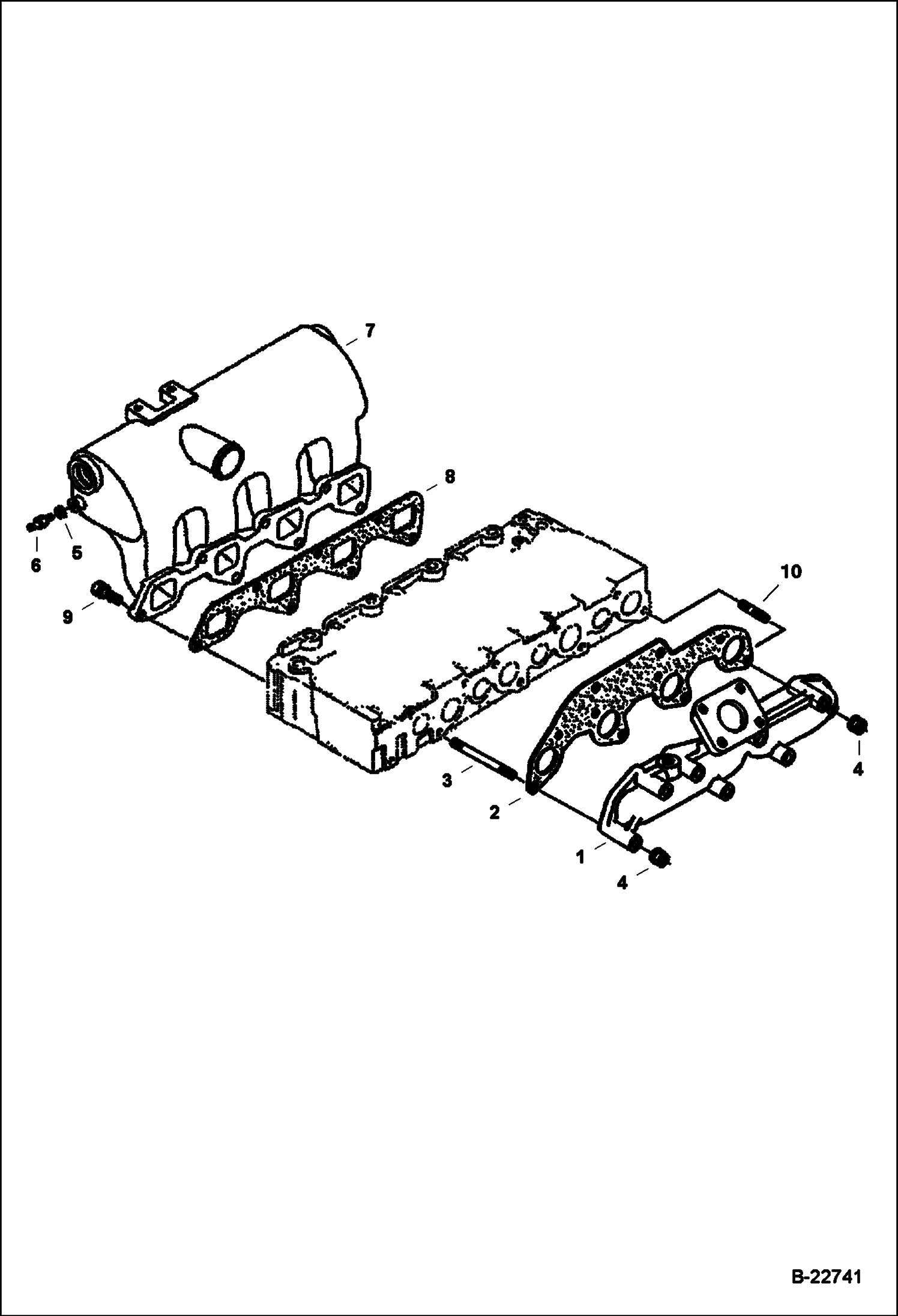 КОЛЛЕКТОРЫ (KUBOTA - V2003TMDI - TIER II) (СЕРИЙНЫЙ НОМЕР 5270 11001 И ВЫШЕ, 5279 11001 И ВЫШЕ)