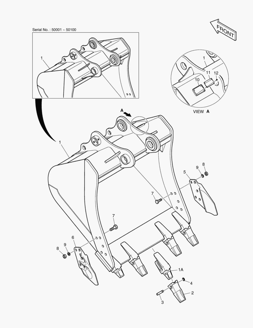 6300 BUCKET ASS`Y - 1.05mВі