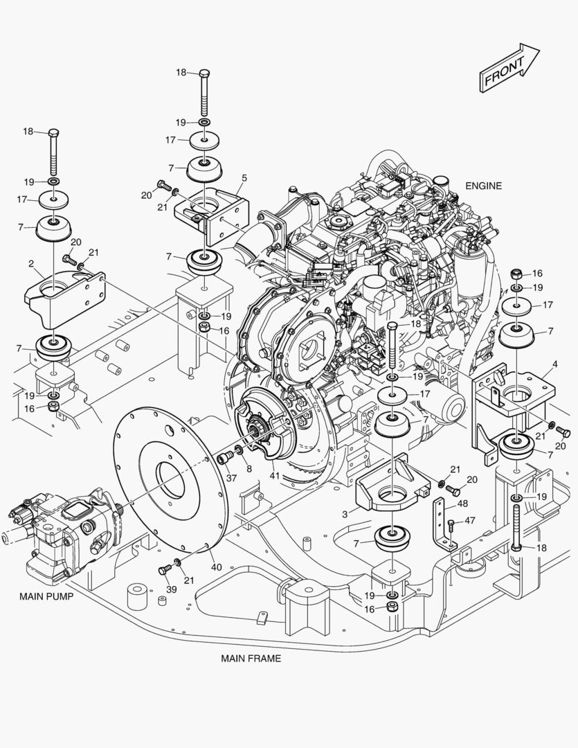 МОНТАЖ ДВИГАТЕЛЯ