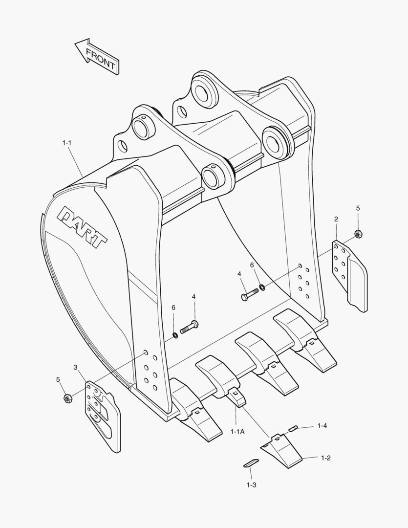 Спецтехника 6430 BUCKET-0.97гЋҐ(42`)-VERTICAL PIN - главное фото