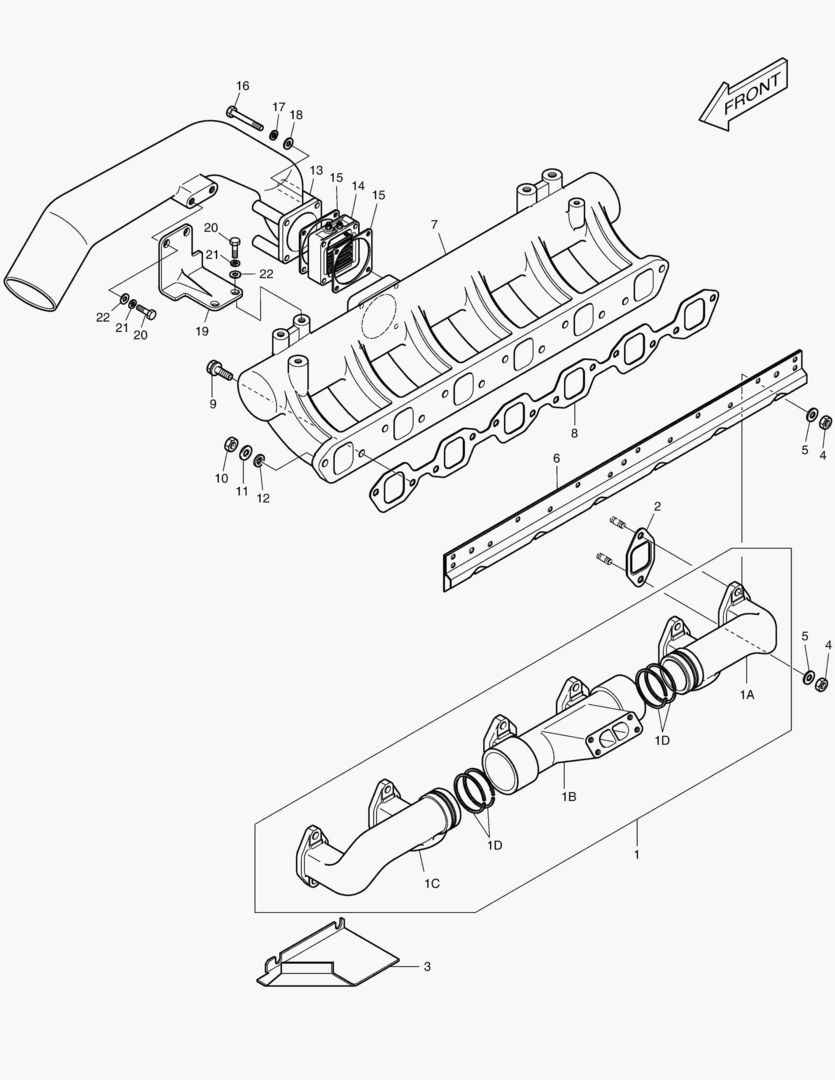 024 INTAKE & EXHAUST MANIFOLD