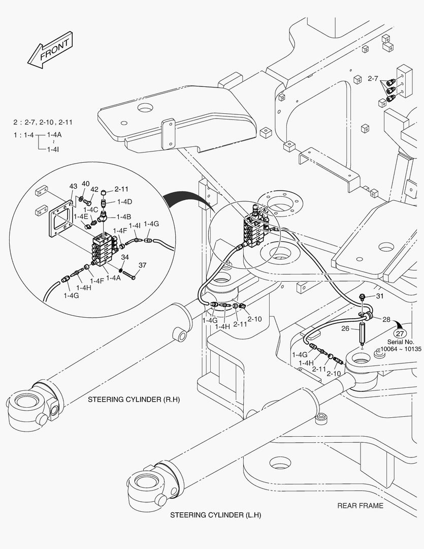 6060 LUBRICATION - FEEDER(REAR FRAME) [10064~]