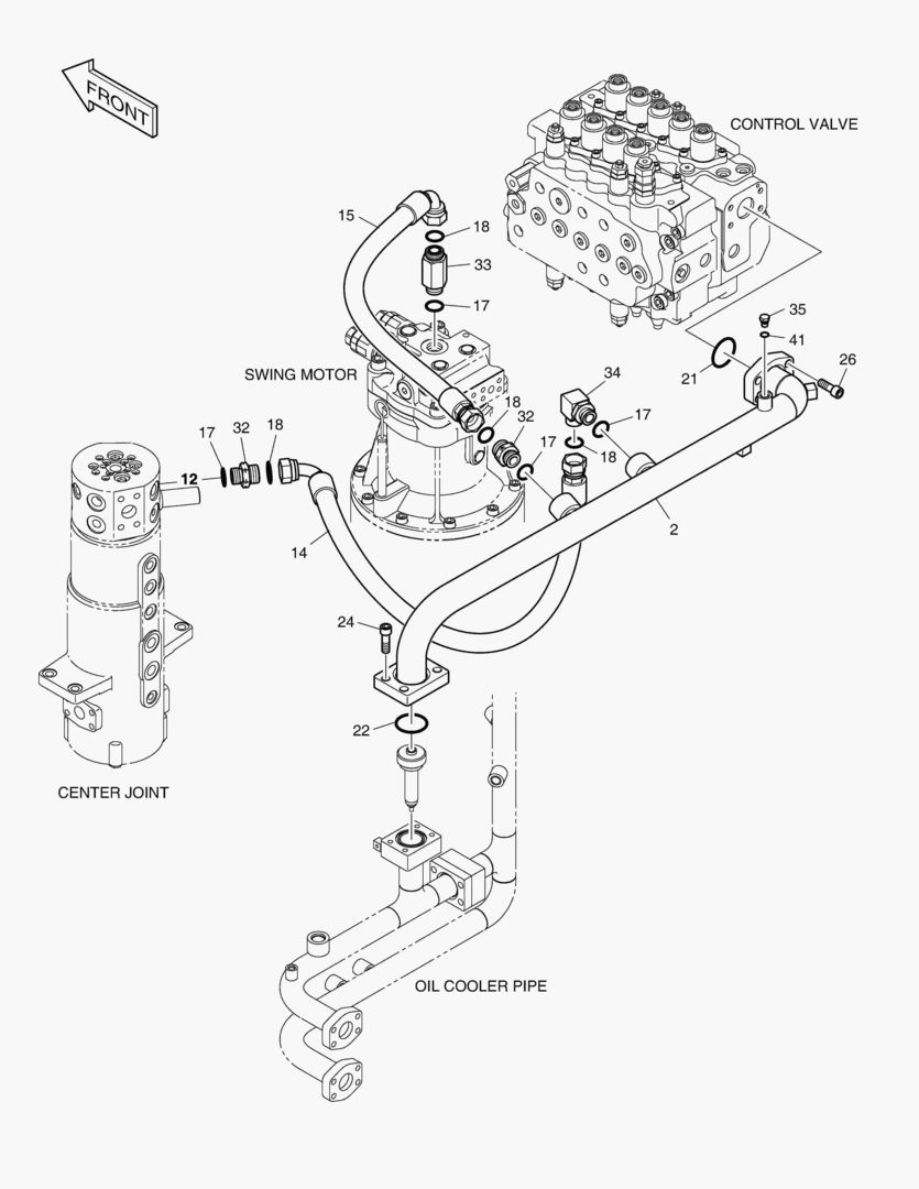 ТУБОПРОВОД МАСЛЯНОГО РАДИАТОРА(3)