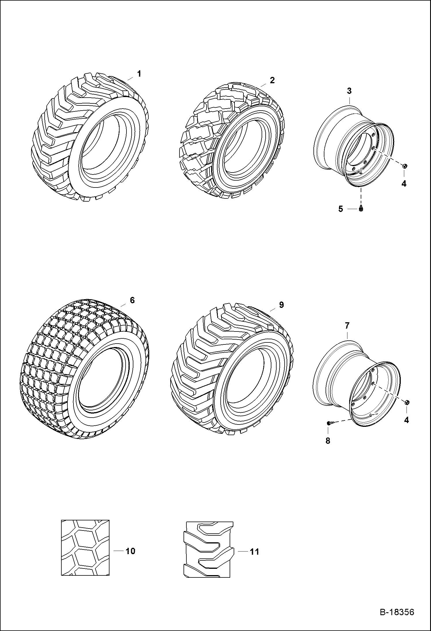 Схема ШИНЫ И ДИСКИ (ПНЕВМАТИЧЕСКАЯ ШИНА)