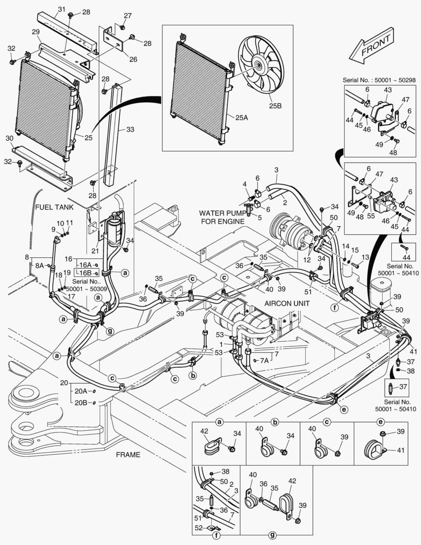 1610 AIR CONDITIONER - CHASSIS [50001~50581]