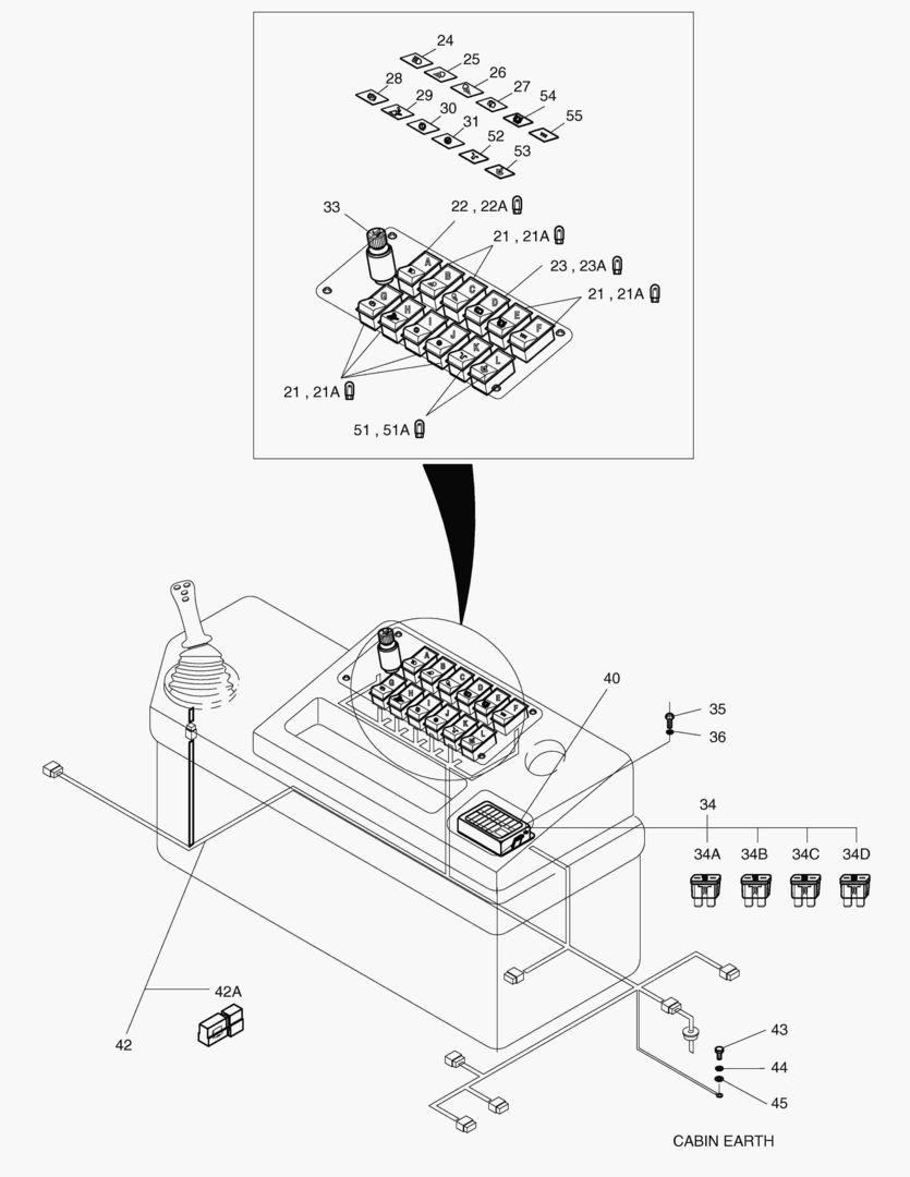 ЭЛЕКТРИЧЕСКИЕ ЗАПЧАСТИ(2)-КОРОБКА ПЕРЕКЛЮЧАТЕЛЕЙ
