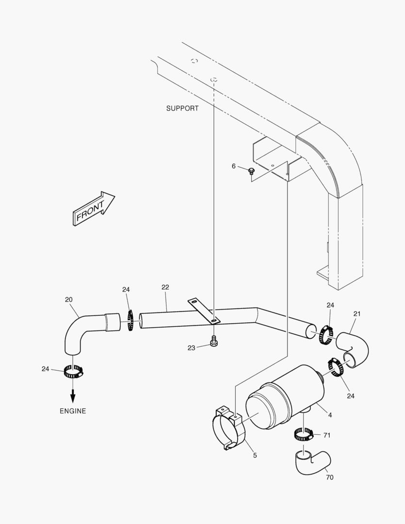 МОНТАЖ ДВИГАТЕЛЯ-ВОЗДУХООЧИСТИТЕЛЬ