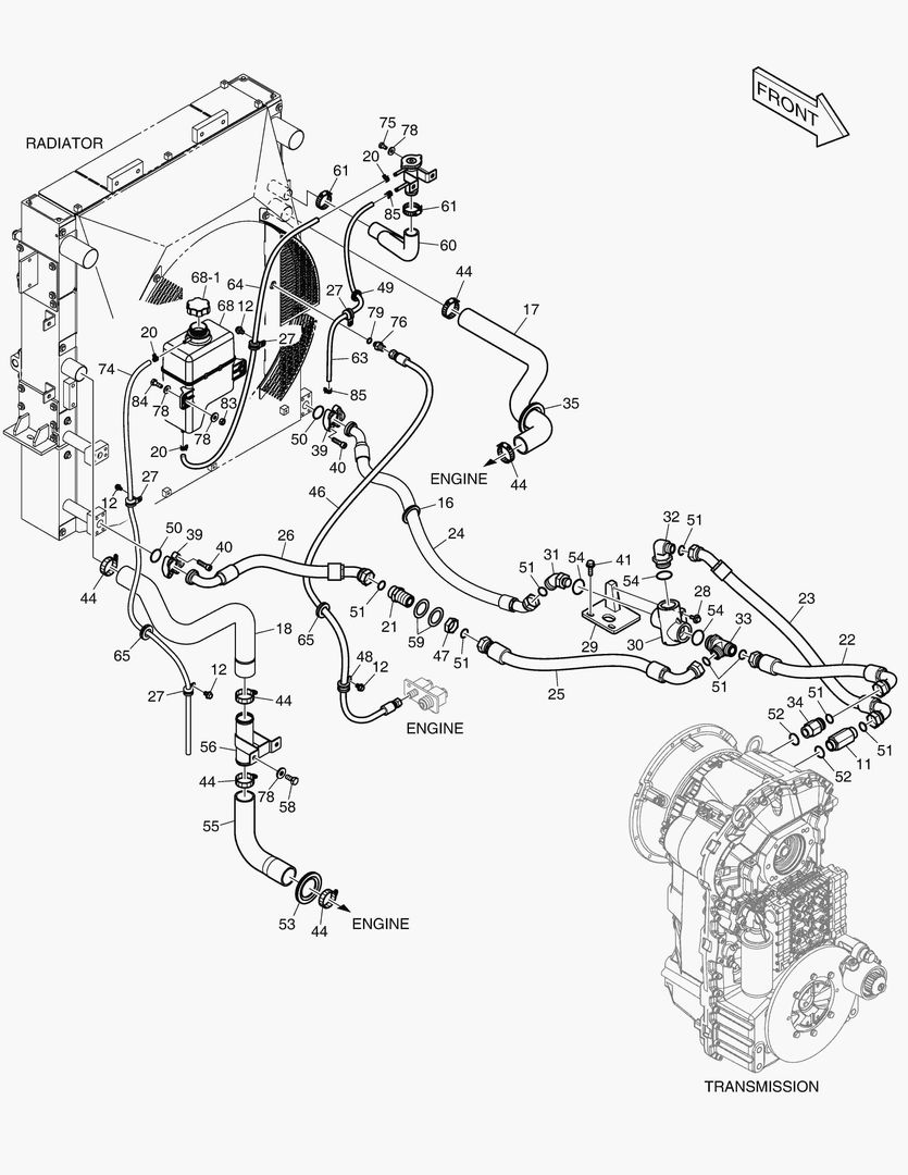 ТУБОПРОВОД МАСЛЯНОГО РАДИАТОРА (1)