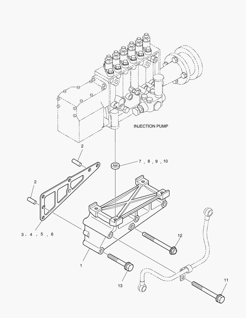 037 INJECTION PUMP MOUNTING
