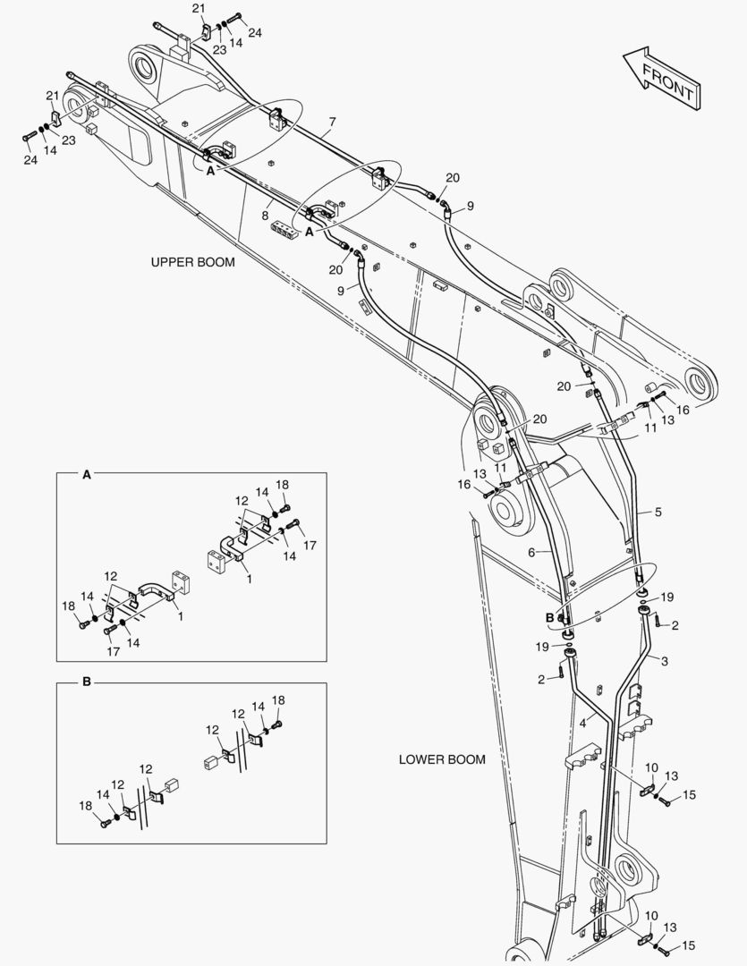 ТРУБОПРОВОД ШАРНИРНОЙ СТРЕЛЫ - ВРАЩАЮЩИЙСЯ