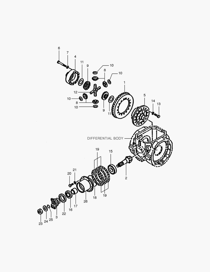 Спецтехника 3280 REAR AXLE DIFFERENTIAL [1001~1020] - главное фото