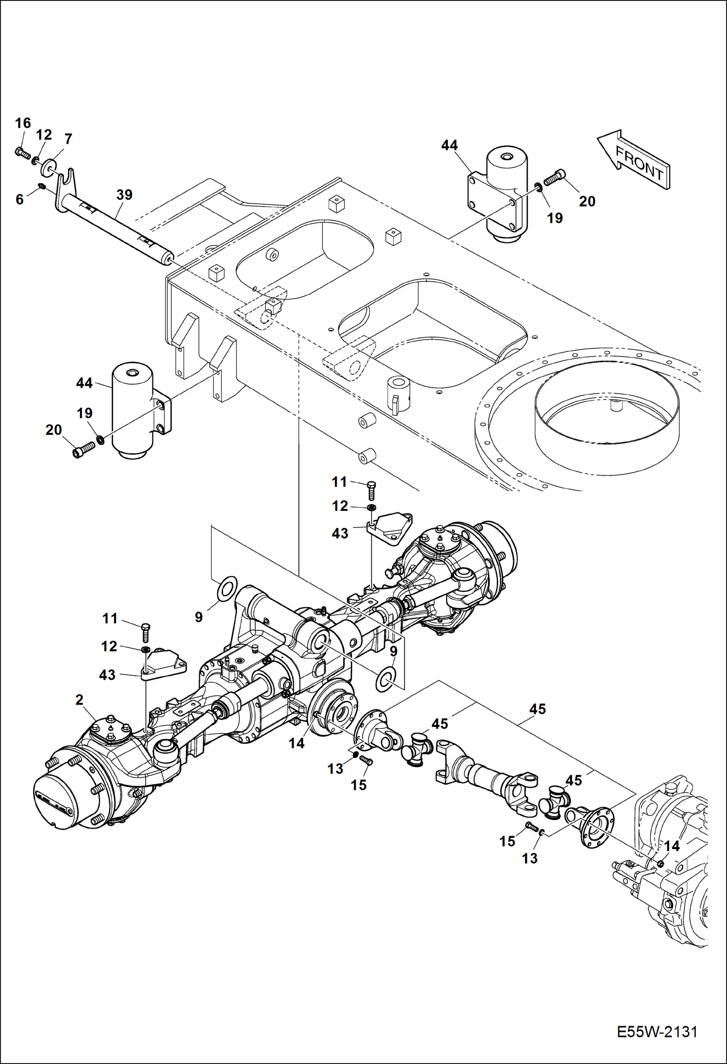 СИЛОВОЙ АГРЕГАТ (ФРОНТАЛЬНЫЕ) (СЕРИЙНЫЙ НОМЕР AEFB11102 И ВЫШЕ)
