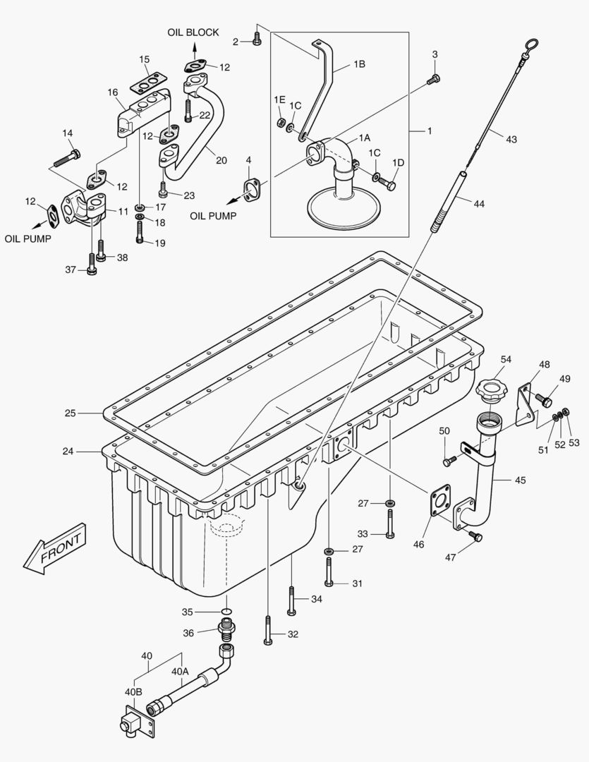 МАСЛЯНАЯ ТРУБКА - В ПОДДОНЕ КАРТЕРА