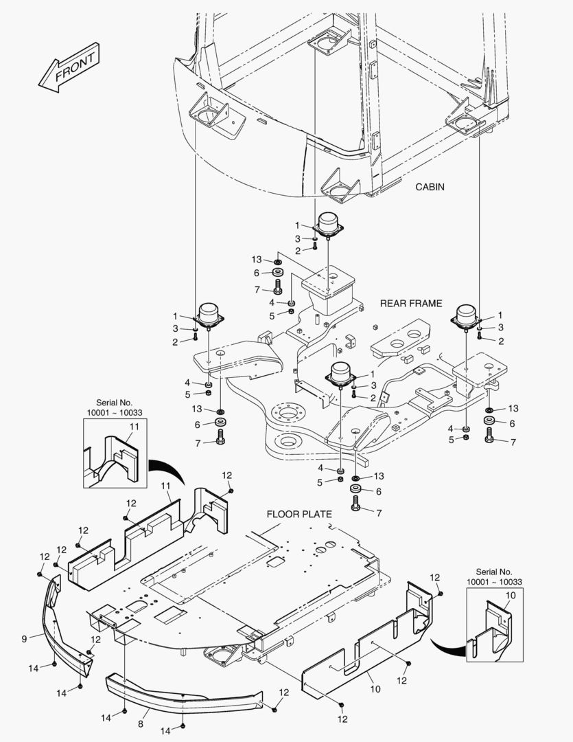 УСТАНОВКА КАБИНЫ