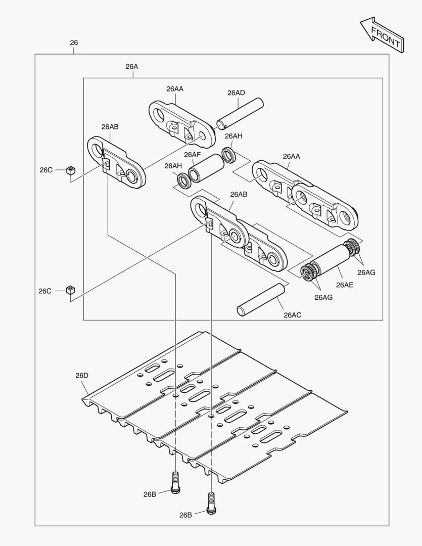 2151 TRACK SHOE ASS`Y-600G [10052~]