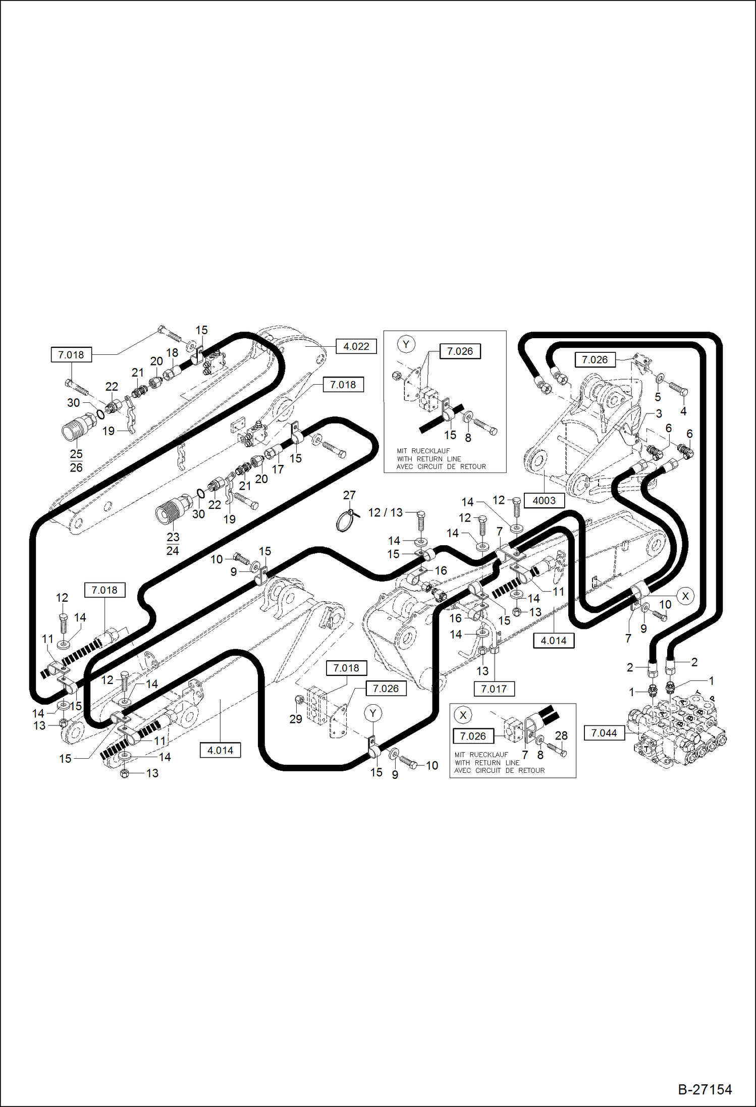 ГИДРОУСТАНОВКА ДОПОЛНИТЕЛЬНАЯ КРУГОВАЯ ЦЕПЬ