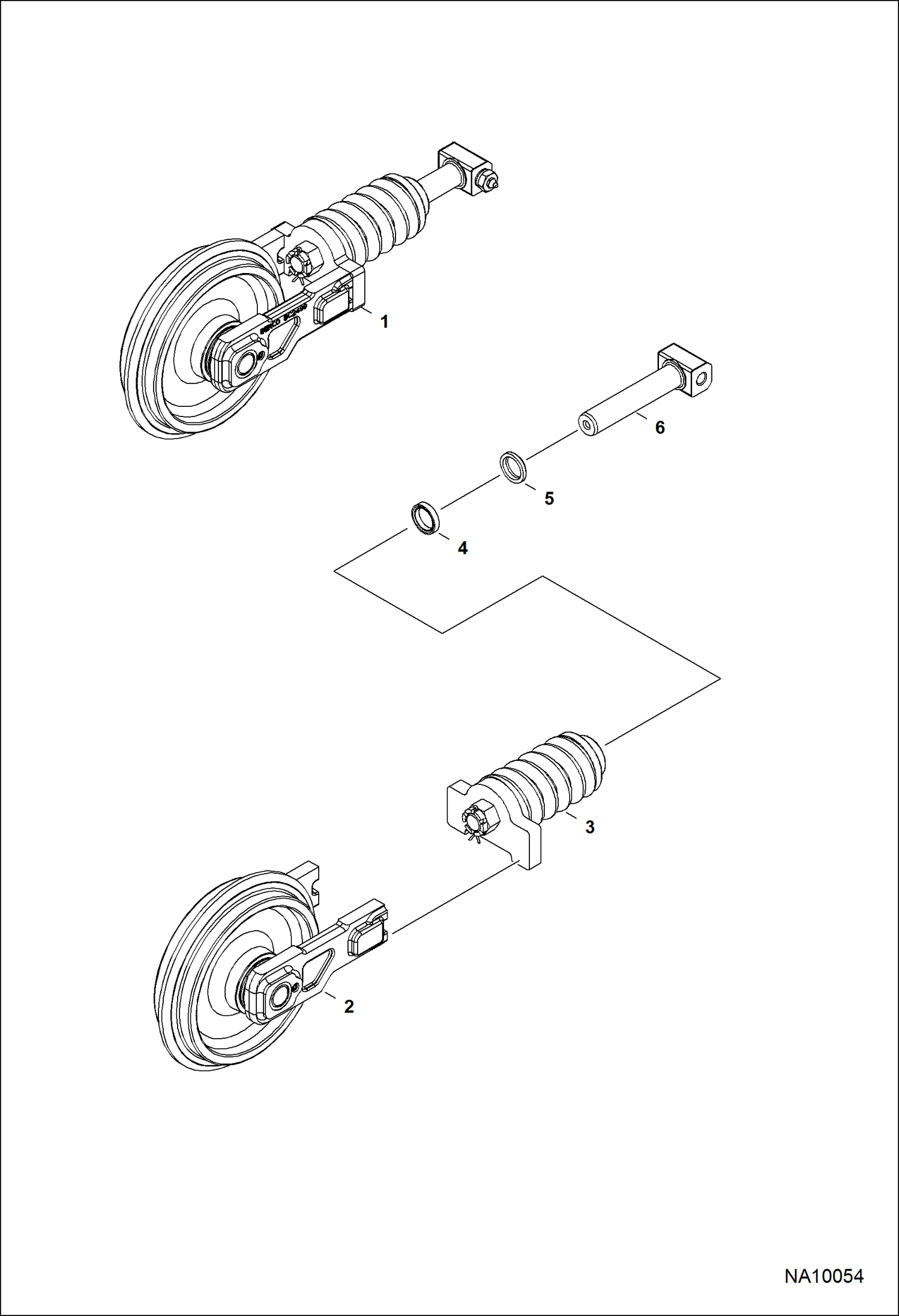 Схема ПЕРЕДНЕЕ НАТЯЖНОЕ КОЛЕСО