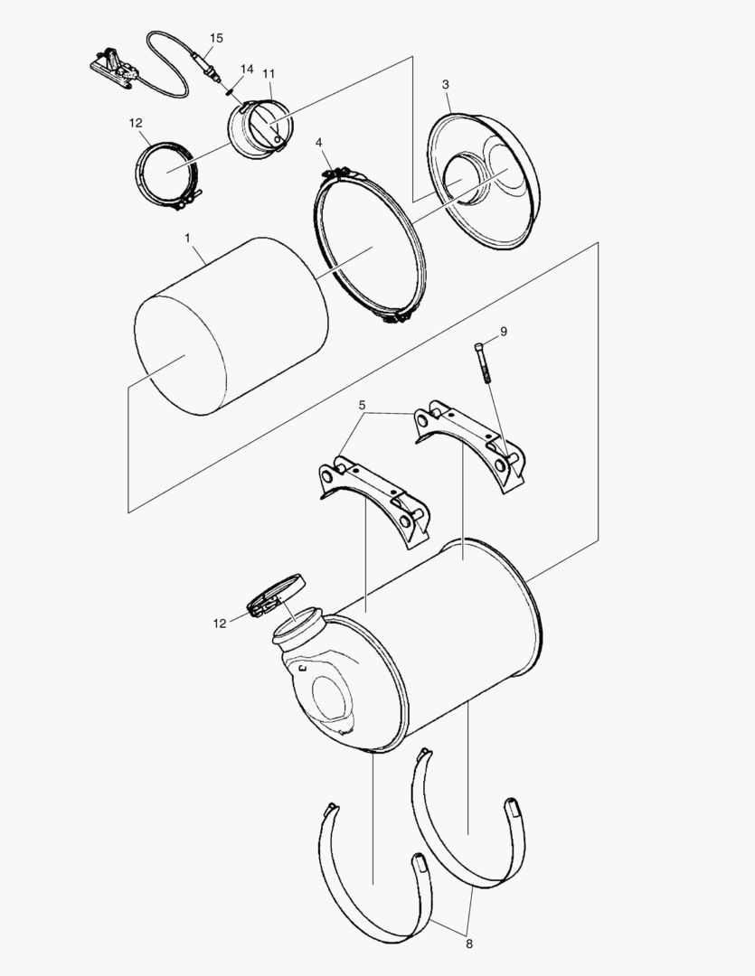 ГЛУШИТЕЛЬ С КАТАЛИТИЧЕСКИМ ДОЖИГАТЕЛЕМ
