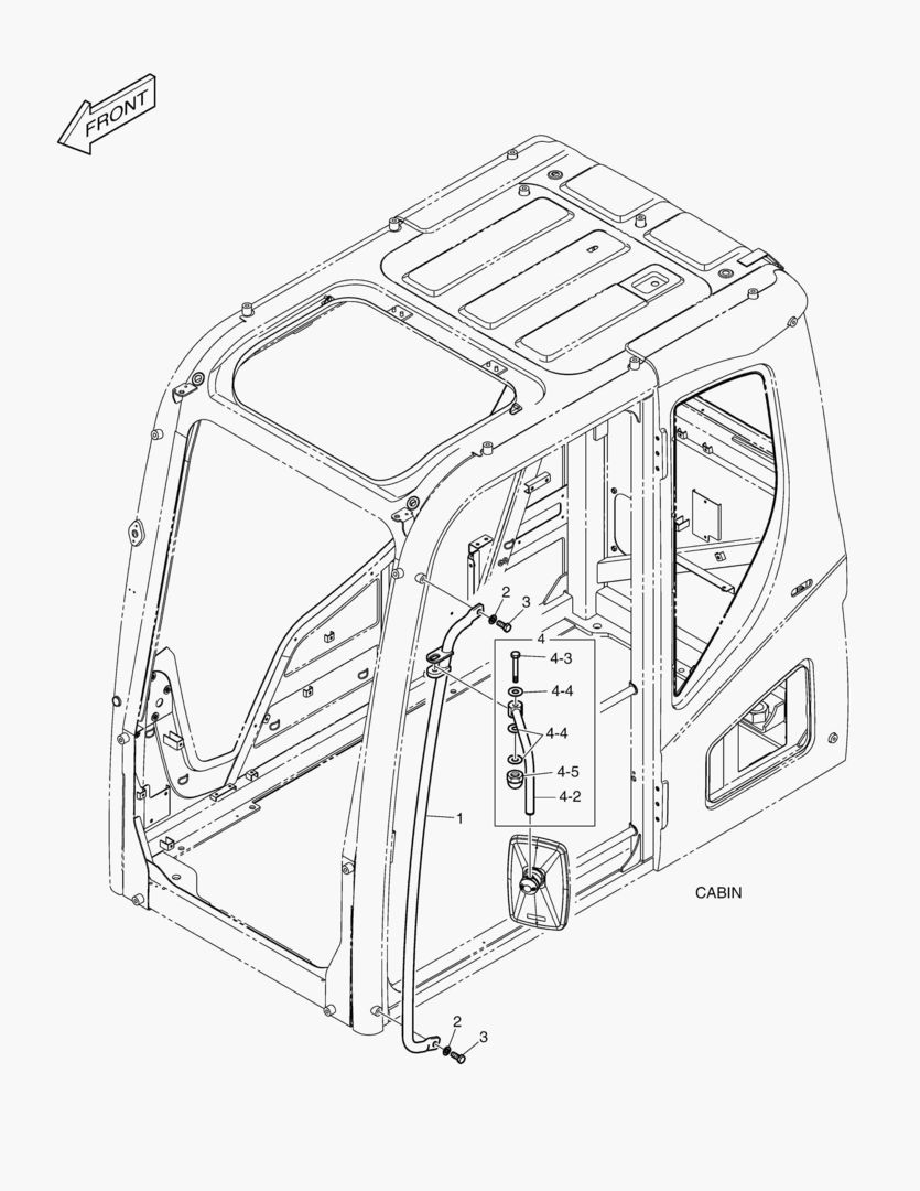 РУКОЯТКА - КАБИНА(СИСТЕМА ЗАЩИТЫ ПРИ ОПРОКИДЫВАНИИ)