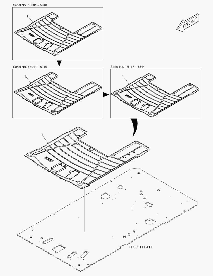 Схема КОВРИК НА ПОЛУ КУЗОВА - ВРАЩАЮЩИЙСЯ
