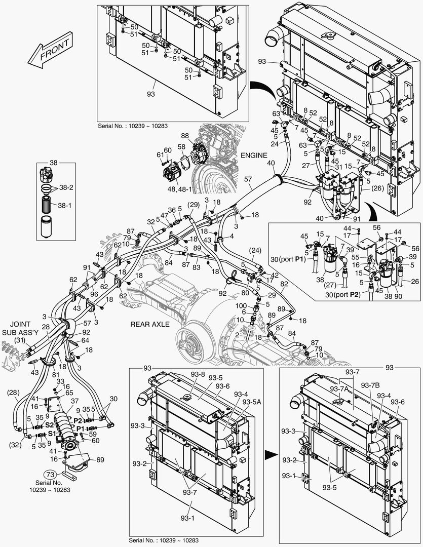 5752 OIL COOLER PIPING - AXLE(2)