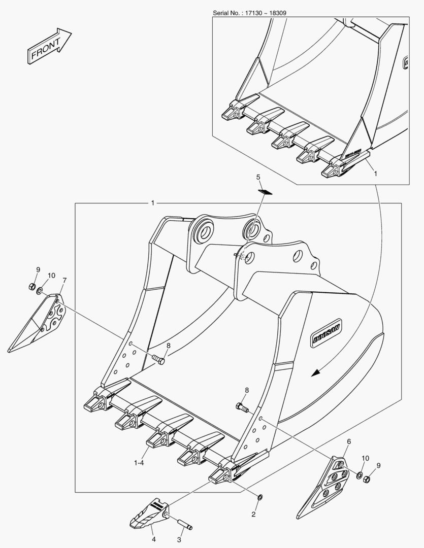 6900 BUCKET ASSВґY - 1.08mВі - H CLASS